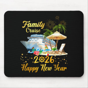 Family Cruise 2026 Happy New Year Mouse Mat