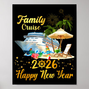 Family Cruise 2026 Happy New Year Poster