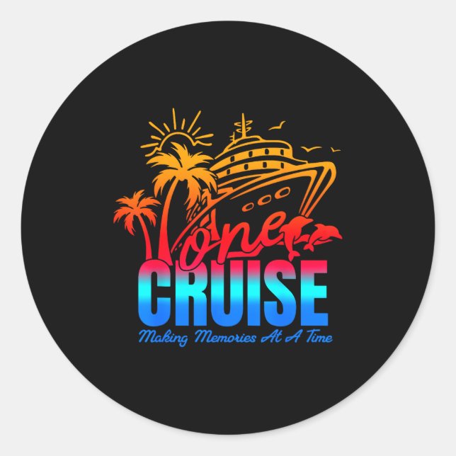Family Cruise 2026 I Love It When We're Cruisin' T Classic Round Sticker (Front)