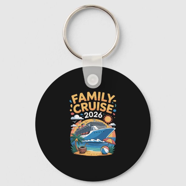 Family Cruise 2026  Key Ring (Front)