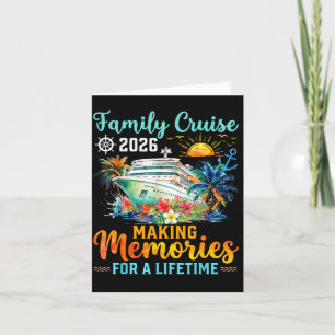 Family Cruise 2026 Making Memories Summer Vacation Card