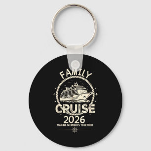 Family cruise 2026 making memories together beach key ring