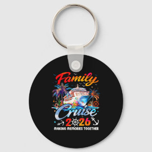 Family cruise 2026 making memories together beach key ring