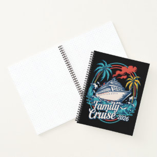Family Cruise 2026 Summer Beach Vacation Family Notebook