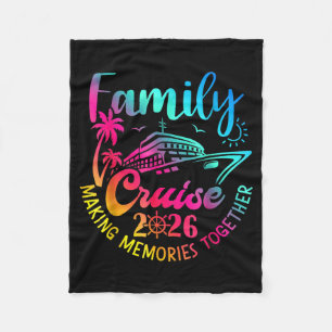 Family Cruise 2026 Summer Making Memories Together Fleece Blanket