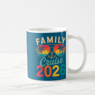 Family Cruise 2026 Summer Vacation Artwork Coffee Mug