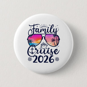 Family Cruise 2026 Summer Vacation Matching Family 6 Cm Round Badge