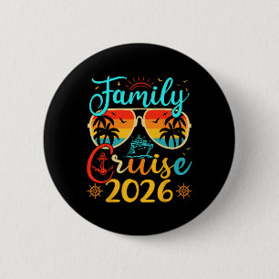 Family Cruise 2026 Summer Vacation Matching Family 6 Cm Round Badge