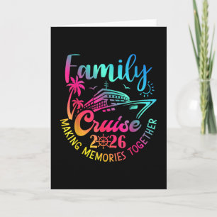 Family Cruise 2026 Summer Vacation Matching Family Card