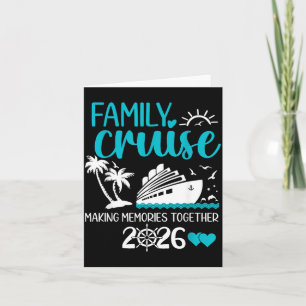 Family Cruise 2026 Summer Vacation Matching Family Card