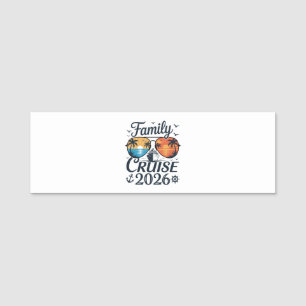 Family Cruise 2026 Summer Vacation Name Tag