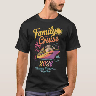 Family Cruise 2026 Tie Dye Family Matching T-Shirt