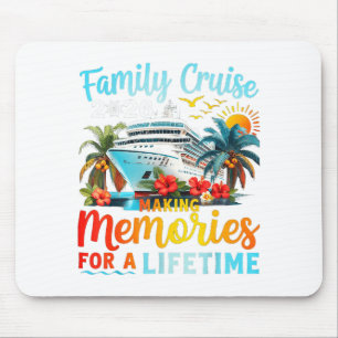 Family Cruise 2026 Vacation Summer Artwork Mouse Mat