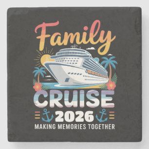 Family Cruise 2026 Vacation Trip Family Matching Stone Coaster