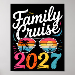 Family cruise 2027 summer vacation matching family poster