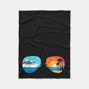Family cruise 2028 summer vacation matching family fleece blanket