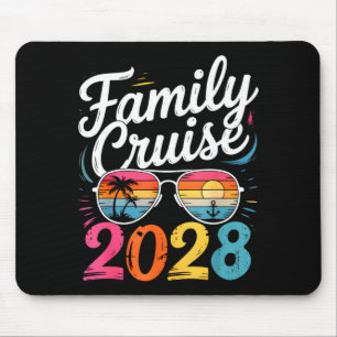 Family cruise 2028 summer vacation matching family mouse mat