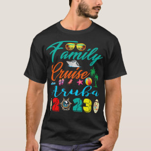 Family Cruise Aruba 2023 Vacation Group Family Mat T-Shirt