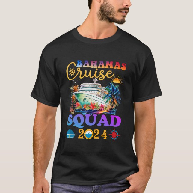 Family Cruise Bahamas 2024 Summer Matching Vacatio T-Shirt (Front)