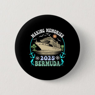 Family Cruise Bermuda 2025 Summer Matching Vacatio 6 Cm Round Badge