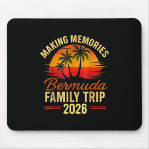 Family Cruise Bermuda 2026 Summer Matching Vacatio Mouse Mat