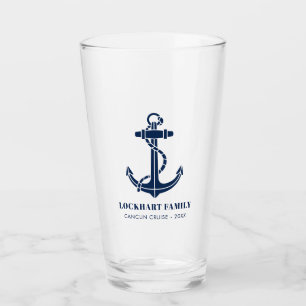 Family Cruise Boat Anchor Custom Glass
