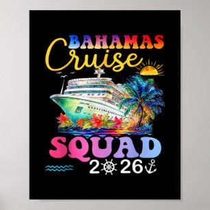Family Cruise Byhamas 2026 Summer Matching Vacatio Poster