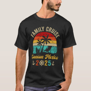 Family Cruise Cancun Mexico 2025 Summer Matching V T-Shirt