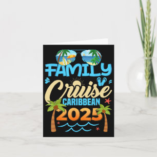 Family Cruise Caribbean 2025 Matching Vacation 202 Card