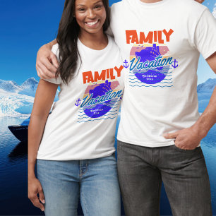 Family Cruise Caribbean Blue PERSONALIZE T-Shirt