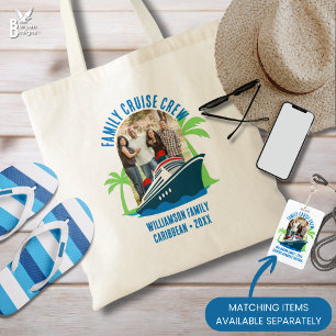 FAMILY CRUISE CREW Photo Destination Vacation Tote Bag