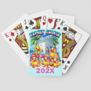 Family Cruise Cruising Ducks Playing Cards