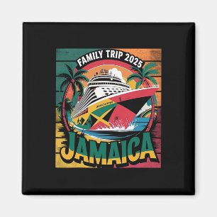 Family Cruise Jamaica Sailing Together 2025  Magnet