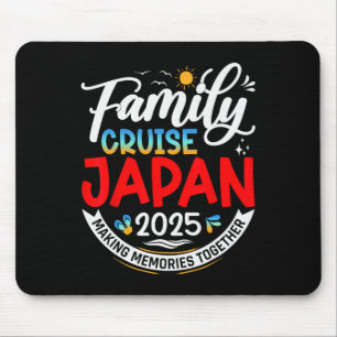 Family Cruise Japan 2025 Matching Family Vacation Mouse Mat
