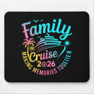 Family Cruise Making Memories Vacation Mouse Mat