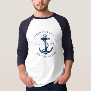 Family Cruise Matching Nautical Boat Anchor Custom T-Shirt