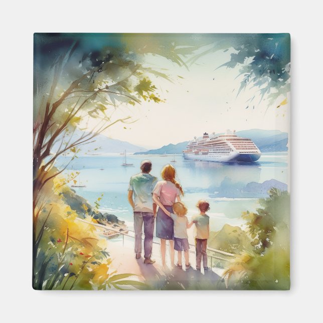 Family Cruise Memories Magnet (Front)