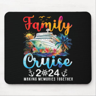 Family Cruise Ship Vacation Trip 2024 Family Cruis Mouse Mat
