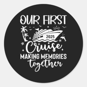 Family Cruise Shirt Vacation Summer Weekend Group Classic Round Sticker