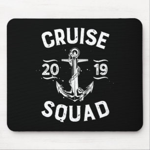 Family Cruise Squad 2019 T Shirt Vacation Vintage Mouse Mat