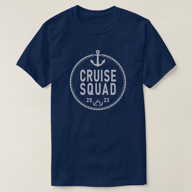 Family Cruise Squad 2023 Matching Family Group T-Shirt (Design Front)