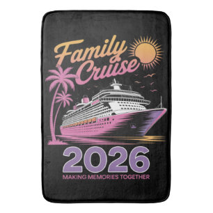 Family Cruise Squad 2026 Vacation Matching Trip Bath Mat