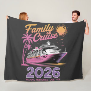 Family Cruise Squad 2026 Vacation Matching Trip Fleece Blanket