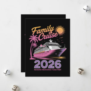 Family Cruise Squad 2026 Vacation Matching Trip Holiday Card