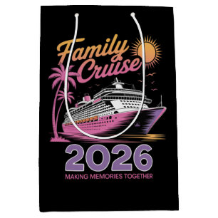 Family Cruise Squad 2026 Vacation Matching Trip Medium Gift Bag