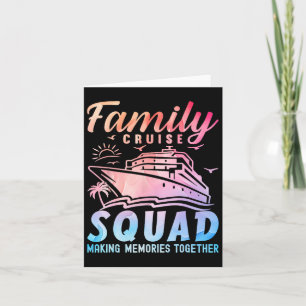 Family Cruise Squad Vacation Matching Group 2025 B Card