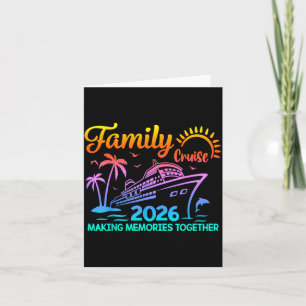 Family Cruise Summer Memories Matching Card