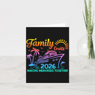 Family Cruise Summer Memories Matching Card