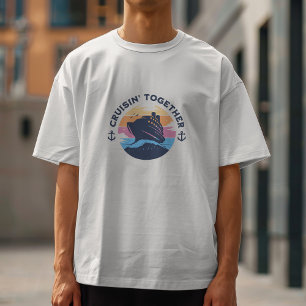 Family Cruise Sunset Personalise T-Shirt