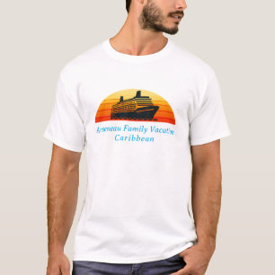 Family Cruise Sunset Vacation Personalize T-Shirt